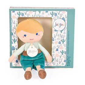 Doudou Jolijou Puppe Jules 16 cm grün, Doudou Jolijou Paris