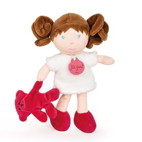 Doudou Jolijou Puppe Miss Blanche 21 cm, Doudou Jolijou Paris