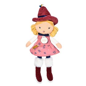 Doudou Jolijou Stoffpuppen Hexe 24 cm
