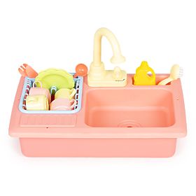 Spülbecken mit Wasserhahn, der mit Wasser gefüllt wird, 12 Zubehörteile, Spielzeug für Kinder, MULTISTORE