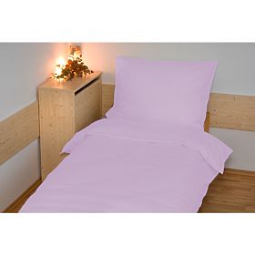 Einfarbige Baumwollbettwäsche 140 x 200 cm – Hellviolett, Brotex