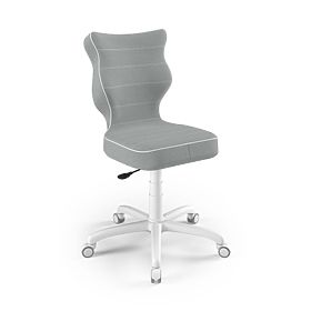 Ergonomischer Schreibtischstuhl angepasst für eine Höhe von 146-176,5 cm - grau