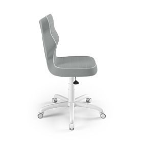 Ergonomischer Schreibtischstuhl angepasst für eine Höhe von 146-176,5 cm - grau