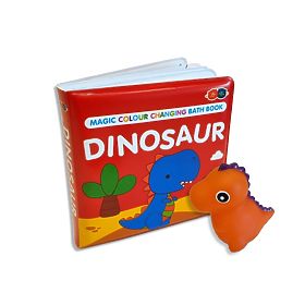 Farbwechsel-Set Buch mit Spielzeug - Dinosaurier