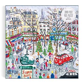 Galison Folienpuzzle Michael Storrings Weihnachts-Paris 1000 Teile, Galison
