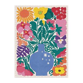 Galison Puzzle Blumen des Tierkreises 1000 Teile