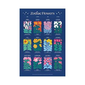 Galison Puzzle Blumen des Tierkreises 1000 Teile