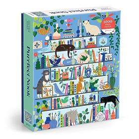 Galison Puzzle Katzenbibliothek 1000 Teile