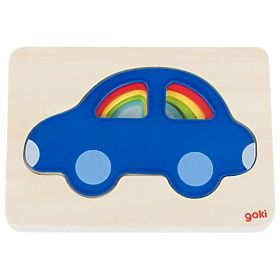 Geschichtetes Puzzle mit Autos