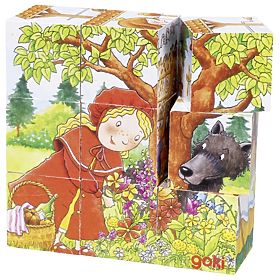 Goki Holzbausteine Märchen 9 Stück, Goki