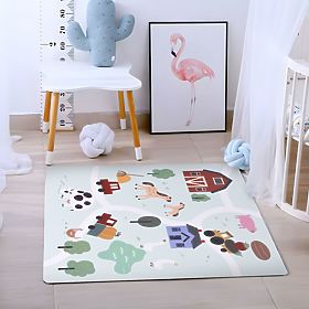 Große EVA-Schaumstoffmatte für Kinder Bauernhof 90,5x90,5 cm 21 Stk. ECOTOYS