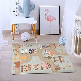 Große EVA-Schaumstoffmatte für Kinder Bauernhof 90,5x90,5 cm 21 Teile ECOTOYS