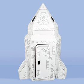 Große Papp-Weltraumrakete
