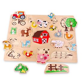 Großes Holzpuzzle Auf dem Land