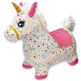 Gummihüpfendes Einhorn mit Bezug