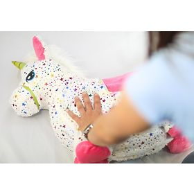 Gummihüpfendes Einhorn mit Bezug