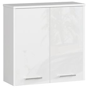 HÄNGE-SCHRANK BREITE 60 cm FIN 2D WEISS HOCHGLANZ
