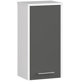 HÄNGEBADEZIMMERSCHRANK FIN W30 1T WEISS / GRAU