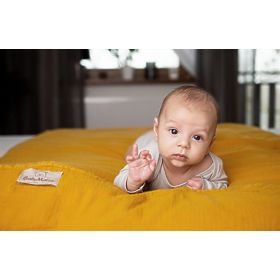 Heavens Musselin 3-teiliges Bettwäscheset – Senf, Babymatex
