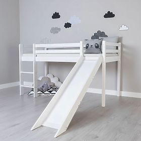 Kinderhochbett Ourbaby Modo mit Rutsche - weiß