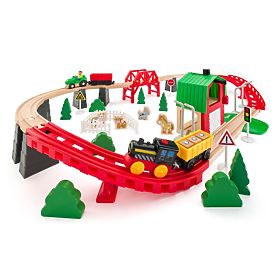 Holzeisenbahn Leben auf dem Bauernhof
