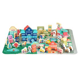 Holzlernblöcke Stadtmatte 121 Stück ECOTOYS
