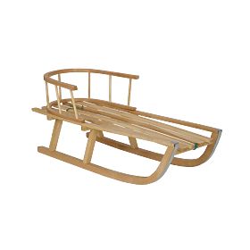Holzschlitten mit Rückenlehne, CHILL