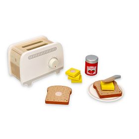 Holzspielzeug grauer Toaster für Kinder