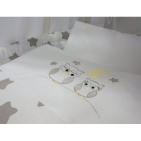 Weiden Kinderbett mit ausrüstung für baby - grey eulen, BabyWorld
