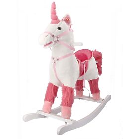 Interaktives Schaukelpferd weißer Einhorn, AdamToys