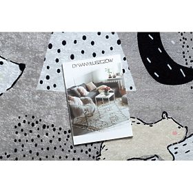 JUNIOR 51974.802 Waschmatte Bären, Tiere für Kinder rutschfest - grau, F.H.Kabis