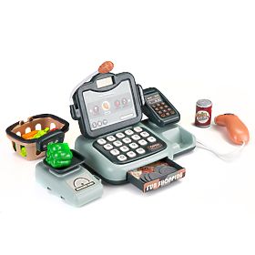 Kasse Laden Produkte Scanner Taschenrechner Geräusche