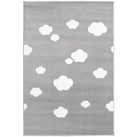 Kinder Teppich Sky Cloud - silber, LIVONE