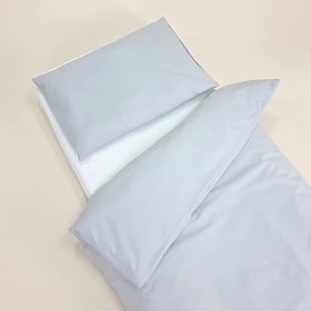 Kinder-Baumwollbettwäsche 100x135 cm - grau, Ourbaby®