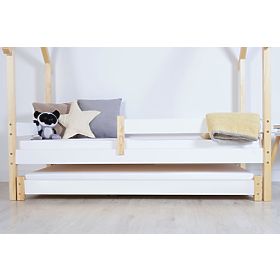 Kinderhausbett Frank SCANDI - weiß-natur