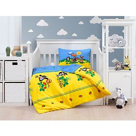 Kinderbettwäsche Der kleine Maulwurf und Erdbeeren, Matějovský
