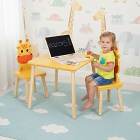 Kindermöbel-Set Tisch + 2 Stühle Giraffe ECOTOYS, EcoToys
