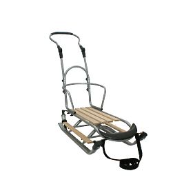 Kinderschlitten mit Sitz - Beige, Mikrus