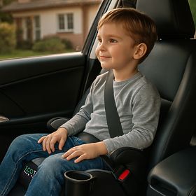 Kindersitzerhöhung i-SIZE Höhe 125-150 cm mit Getränkehalter ECOTOYS, EcoToys