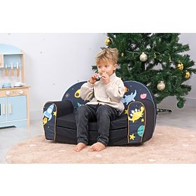 Kindersofa - Weltraum-Dinosaurier