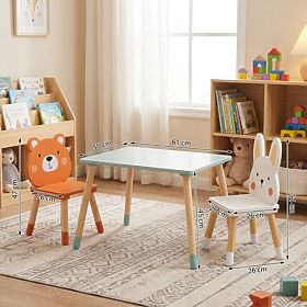 Kindertisch und Stühle Ourbaby - Verspielte Waldfreunde