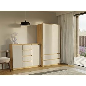 Kommode Malwa 2D4S 120 EICHE ARTISAN KASCHMIR BEIGE