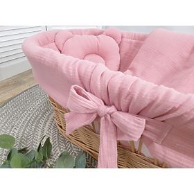 Bettwäsche-Set für Weidenbettchen - Rosa