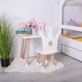 Kindertisch mit Stühlen - Koruna - weiß, Ourbaby