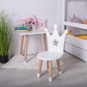 Kindertisch mit Stühlen - Koruna - weiß, Ourbaby