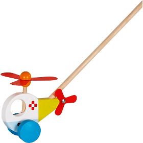 Lauflernwagen mit Stange Hubschrauber