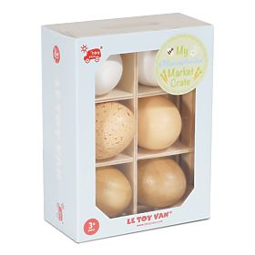 Le Toy Van Farm Eier in einer Kiste