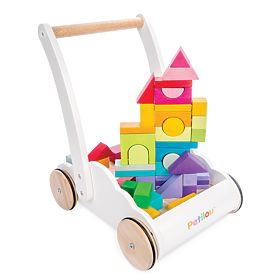 Le Toy Van Petilou Wagen mit Regenbogenbausteinen, Le Toy Van