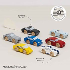 Le Toy Van Set aus Holz-Sportautos