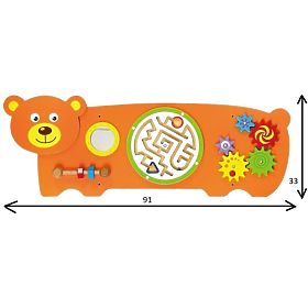 Lernspielzeug an der Wand - Bär, Viga